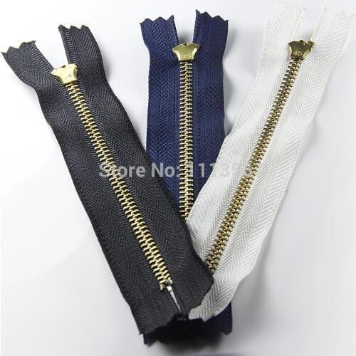 100pcs Nylon Metal Zipper Sewing for Jeans 5inch Length Zippers z22