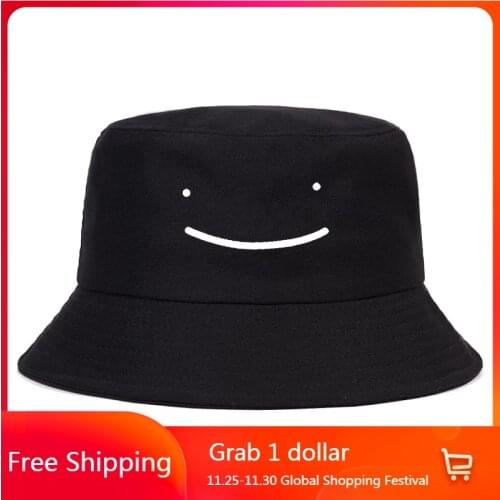 Dream Smp Harajuku Summer Hat Women Men Panama Bucket Cap The Design Flat Visor Fashion Korean Wave Fisherman Hats