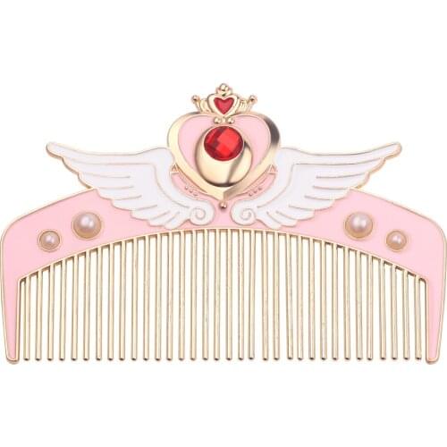 Hair Brush Comb Cartoon Hairdressing Massage Comb Cute Hair Brushes Portable Hair Comb with Bag Hairdressing Styling Tool