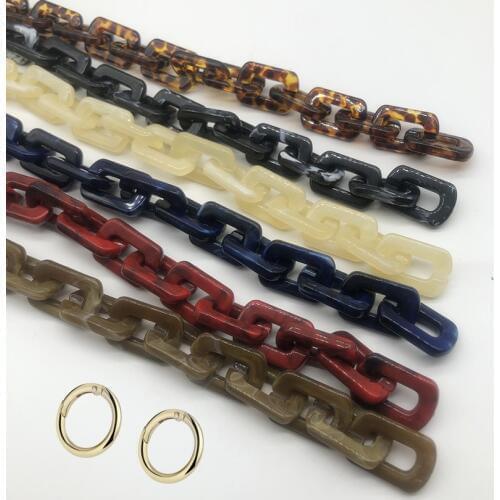 60m Acrylic Resin Chain Bag Strap for Handbags Women Gold Purse Chains for Plastic Bags Accessories easy matching bag belts