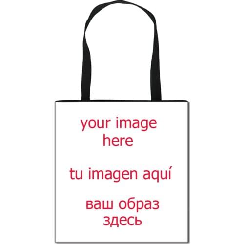 Customize your logo / image totes bag canvas shoulder bag women handbag ladies shopping bag teenager girls storage bag