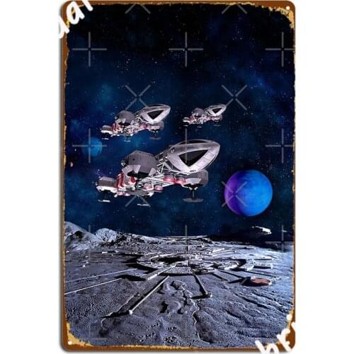 Three Rescue R2 Eagle Over Alphas With Planet No Metal Plaque Poster Plaques Cinema Customize Cinema Garage Tin Sign Poster