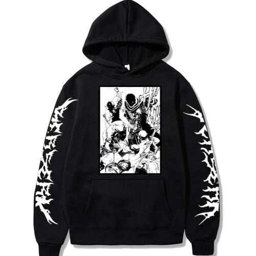 Manga Hoodies Berserk Men Women Anime Hoodie Casual Pullover Cute Sweatshirt
