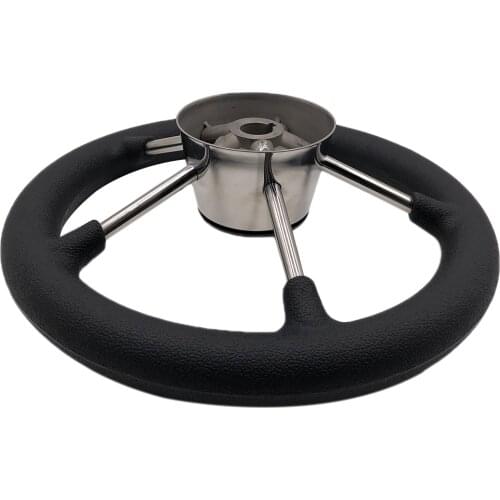 Universal 5-Spoke 11'' Boat Steering Wheel 3/4'' Tapered Shaft Non-directional Steering Wheel For Yacht Boat Accessorie Marine