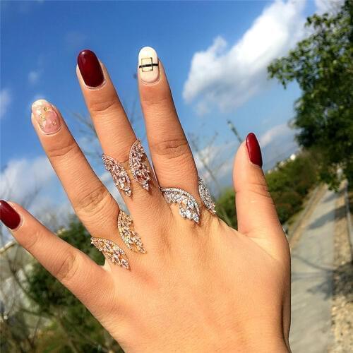Female Angel wings Ring 100% 925 sterling Silver AAAAA Zircon cz Engagement Wedding Band Rings For Women Finger Jewelry Gift