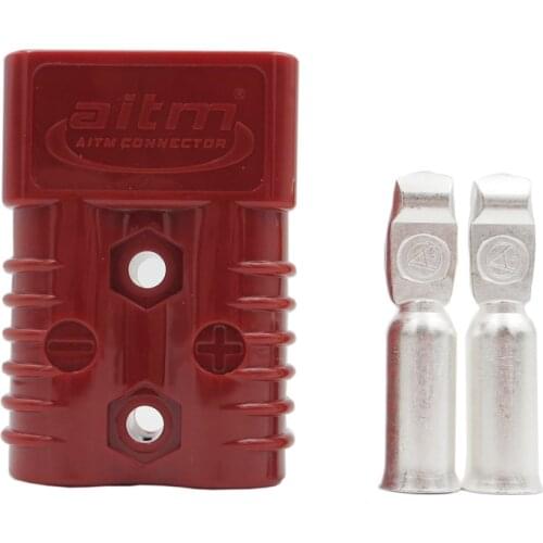 1SET X 175A 600V SH175 Power Connector Plug pole Contacts Black Color Two Pole Double pole Solar Caravan Boats pole