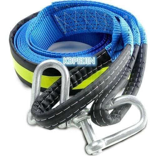 5M 8Tons Auto Emergency Reflective Car Towing Rope With U Steel Shackle for Honda fit accord crv civic city hrv accessories