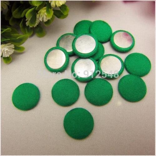 50 pcs 15mm Solid Fabric Covered flat back Buttons, Cloth Covered Buttons, garment accessories,XK568