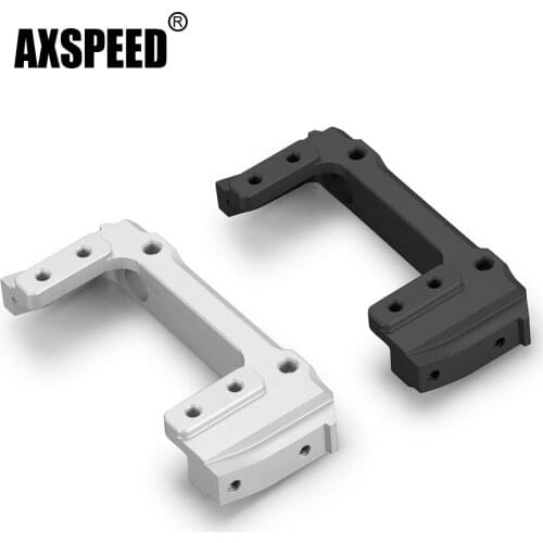 AXSPEED Aluminum Alloy Front Bumper Mount Servo Stand for Axial SCX10 II 90046 1/10 RC Crawler Car Upgrade Parts