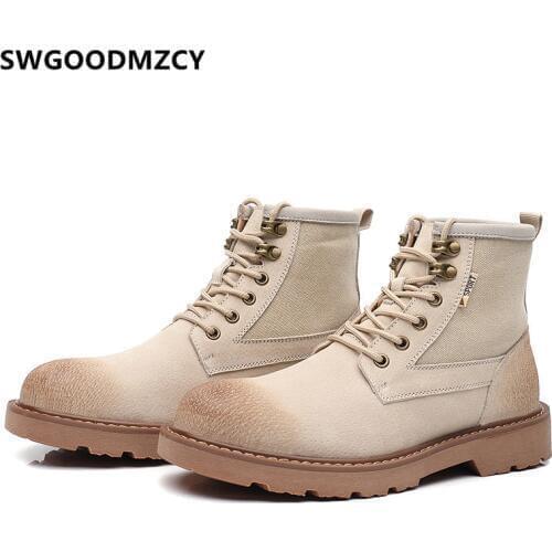 Ankle Boots Men Army Shoes Men Boots Genuine Leather Coiffeur Military Shoes Italian Brand Mens Boots Casual Chaussure Homme