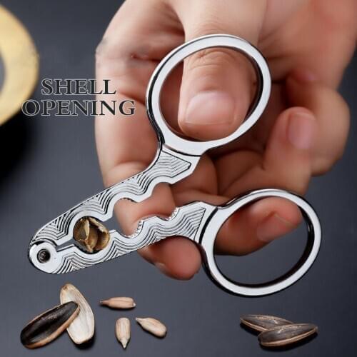 Melon Seeds Sheller Kitchen Accessorys Kitchen Tools Stainless Steel Nut Cracker Multi-function Walnut Pine Sheller Opener