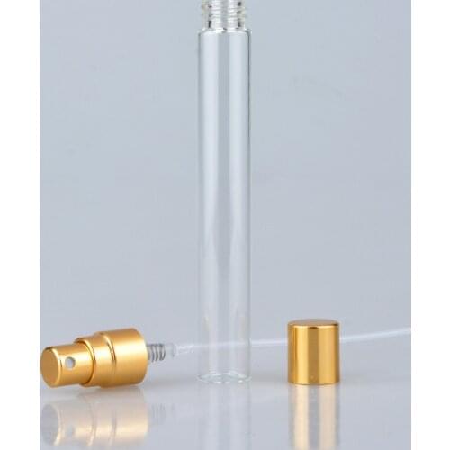 100Pcs/Lot 10ml Refillable Perfume Bottle Empty Spray Bottle Aluminium Perfume Bottles Atomizer Cosmetic Travel Container