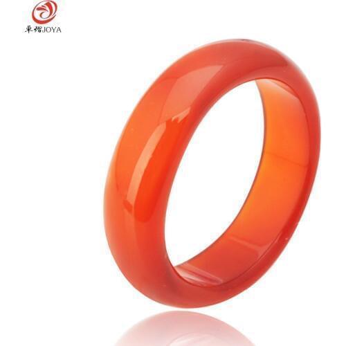 JOYA GIFT Hot Sale high quality Natural red stone Crystal jewelry engagement wedding rings for women and men Love gifts Wh esale