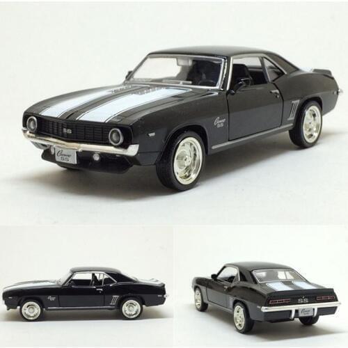 High simulation Corvette 1969 classic car, 1:38 Alloy pull back car model, 2 open doors, diecast vehide toys,Free Shipping