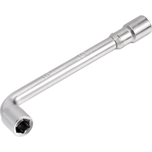 Uxcell 10mm Metric L Shaped Angled Open Hex 6 point Socket Wrench