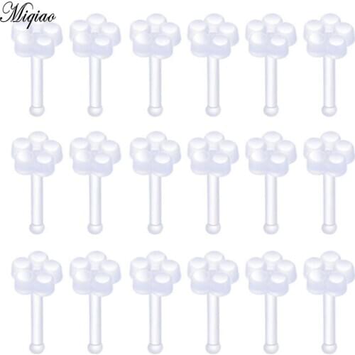 Miqiao 5pcs-100pcs European and American Hot-selling Body Piercing Accessories Acrylic Earrings Nose Nails