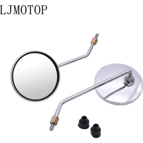 Motorcycle mirrors chrome round mirror motorcycl Big vision Side Mirror For honda CBR 600 F2,F3,F4,F4i CBR600RR CBR600 CBR750 RR