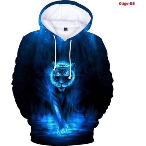 Men Clothing Tiger Printed Pollover Sweatshirts Men Casual Tracksuit Winter Autumn Sweat Oversize Streetwear Couple Clothes