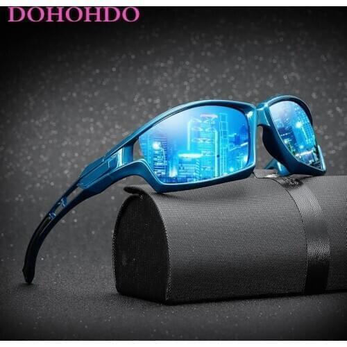 DOHOHDO Night Vision Polarized Sunglasses Men Brand Night Driving Anti-Glare Fishing Sports Glasses Goggles Gafas De Sol UV400