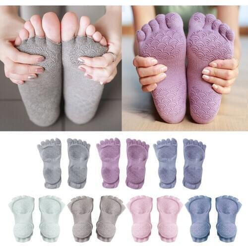 Yoga Socks with Handles Non-Slip Five Cap Sock for Pilates, Barre, Ballet