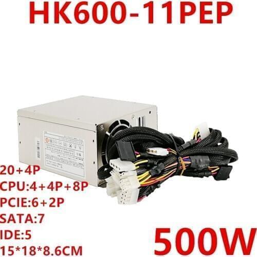 New PSU For Huntkey ATX EPS12V Rated 500W OPP 600W Power Supply HK600-11PEP
