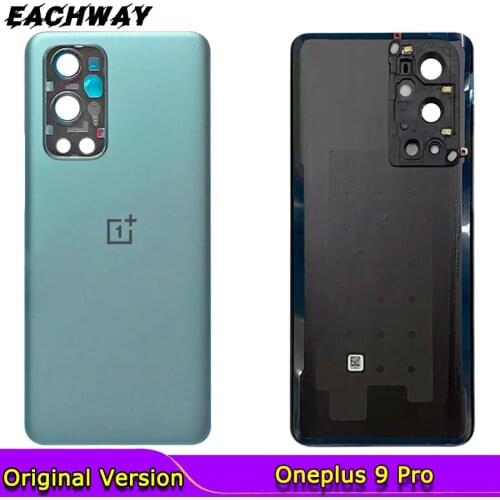 Original For Oneplus 9 Pro Back Battery Cover Glass Panel Rear Door Housing Case Oneplus 9 Pro Battery Cover With Camera Lens