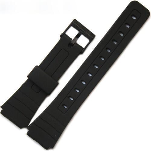 The latest silicone rubber strap for Casio AW-80 AQ-102 W-800H W-752 watch accessories