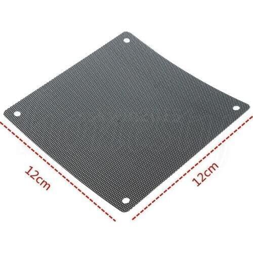 Fashion 5PCS 120mm Cuttable Black PVC PC Fan Dust Filter Dustproof Case Computer Mesh Cooling Ultra Fine Dustproof Cover