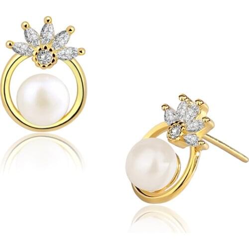 S20 S925 Silver Freshwater Pearl Earrings