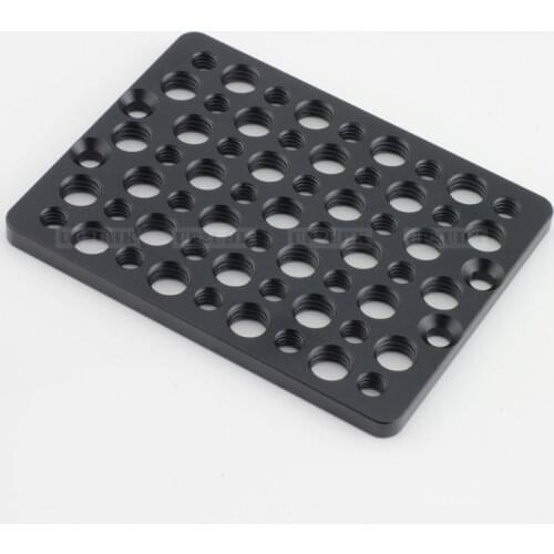 Symmetric Cheese Plate Baseplate fr 15mm Rod System Support Camera Rig Tripod