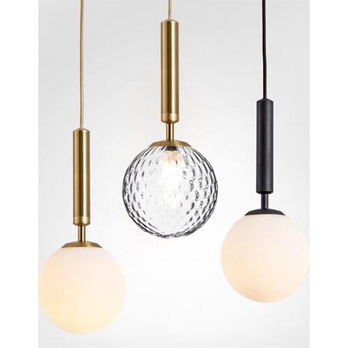 Modern Pendant Lights indoor lighting home decoration globe Glass Lamp living dinning room hanglamp Luminaire Fixture