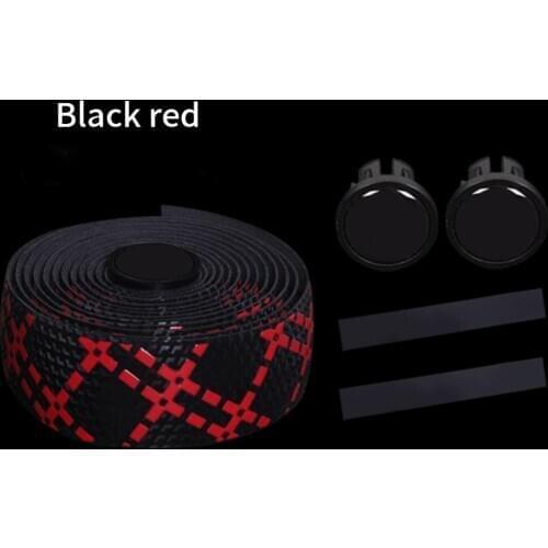 SzBlaZe 2 Rolls Silica Gel Bike Handlebar Tapes Wrap with Bar Plugs for Road Mountain Bicycle Cycling Accessories Handlebar Wrap