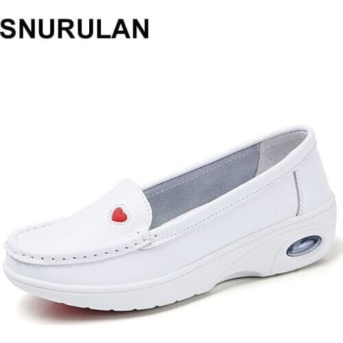 SNURULAN 2020 new Style woman shoes comfortable thick sole woman casual shoes breathable woman woman shoes size 34 ~ 41