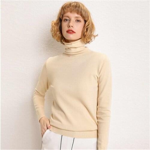 Yellow Sweater Turtleneck Women Warm Jumpers Ladies Pullover Women 2019 Autumn Winter Sweaters Cashmere Black Turtleneck Sweater