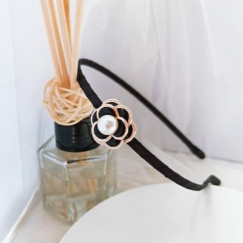 Cute korean flower bezel Headwear Women Headband Girls vintage Hair Bands wide Hairband hoop for wedding party hair Accessories