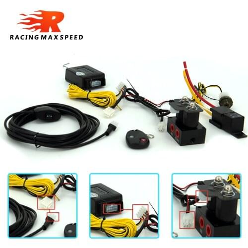 2-position air suspension control system controls the lift of the front or rear of the car with swith control and remote control