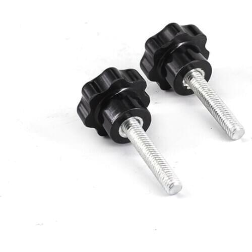 5pcs Star Knob M6 Mechanical Bakelite Clamping Knob Thumb Nut 25mm Head Male Thread Length 16/20/25/30/35/40mm Tighten Nuts Knob