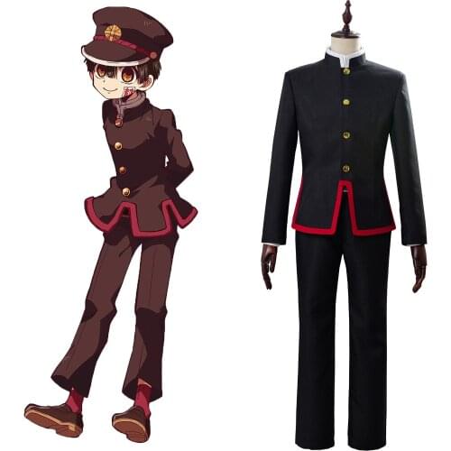 Anime Toilet-Bound Hanako-kun Jibaku Shounen Cosplay Costume Uniform Halloween Carnival Costume Fancy Suit