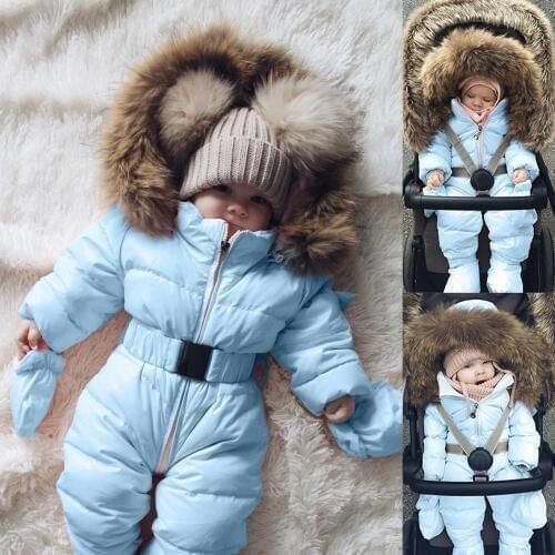 ARLONEET Infant Autumn and winter plus velvet warm thick parkas Jacket Baby Boy Girl Hooded Coat Outerwear gd19
