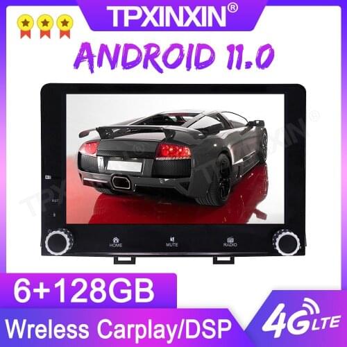 Android 11.0 6+128G For KIA RIO 2017 2018 GPS Car Multimedia Player Headunit Audio Radio Navigtion Tape Recorder