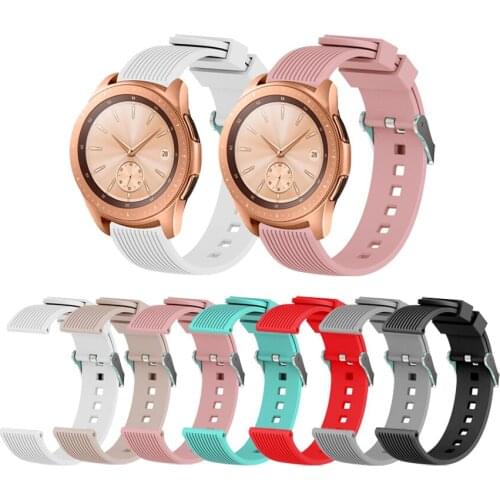 For Xiaomi Huami Amazfit Bip Youth Watch Wristband for Garmin Vivoactive3 Band for Samsung Galaxy Watch 42mm Silicone Strap