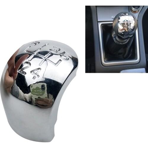 For OPEL VECTRA C SIGNUM 2002-2005 Chrome MT Gear Shift Knob Lever Stick Badge Emblem Trim Cap Top Cover Car Styling Accessories