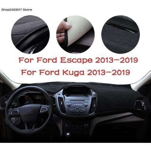 Center Console Dashboard Cover Dash Mat Non-slip Sun Shade Pad Protector Carpet Trim For Ford Escape MK3 Kuga MK2 2013 - 2019