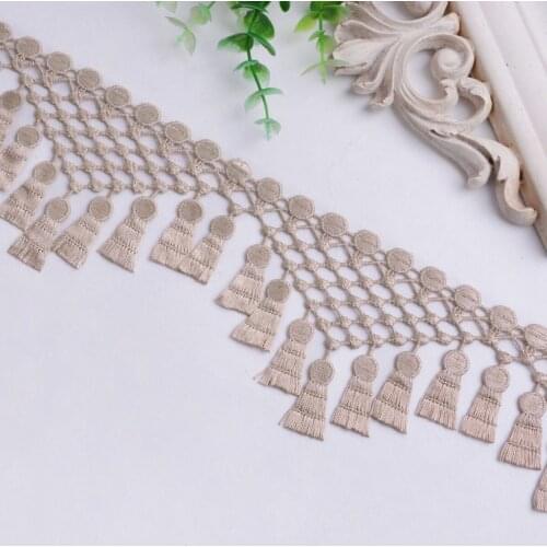 Lace Ribbon Curtain Lamp Sofa Cloth Pillow Edge Tapestry Braid Lace Trim Fringe 8CM Wide DIY Accessories For Sewing