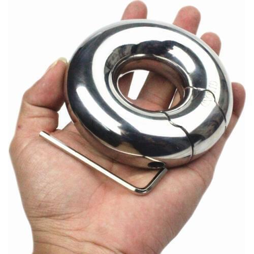 Penis Pendant Stainless Steel Removable Scrotum Ring Increasing Enlargement Exercise for Male,Penis Cock Ring Sex Toys,BB2-2-51