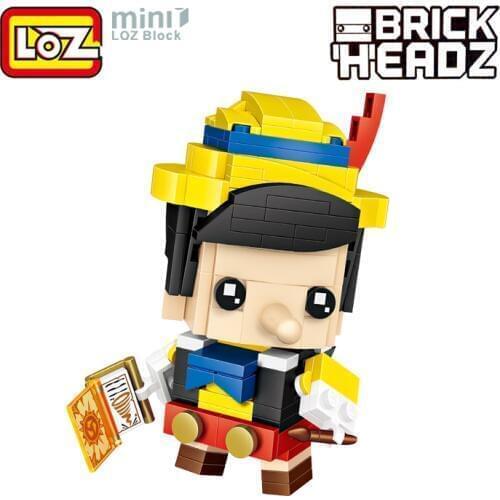LOZ Fairy Tale Long Nose Boy Figure Toys Mini Building Blocks Action Figurine Brick Head Offical Authorized Gift For Boy Girl