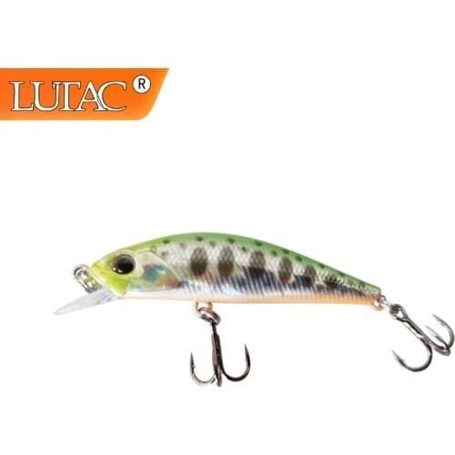 Lutac Fishing Lures Hard Baits Minnow Artificial Baits Laser Casting BKK Hook Colorful 50mm 4.5g
