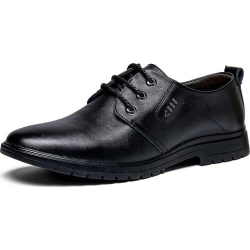 2021 Early Autumn New British Style Mens Dress Shoes Breathable Pointed Toe Slip-on Casual Business Shoes Non-slip for Work