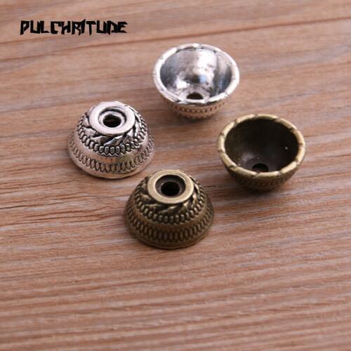 8pcs 8*16*16mm Two Color Receptacle Hollow Bowl DIY Spaced Jewelry Accessories Charms For Jewelry Making