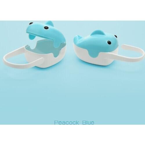 Cute Whale Baby Pacifier Storage Box Portable Non-slip Hook Nipple Box High-Capacity Soother Nipple Holder Case For Newborn Baby